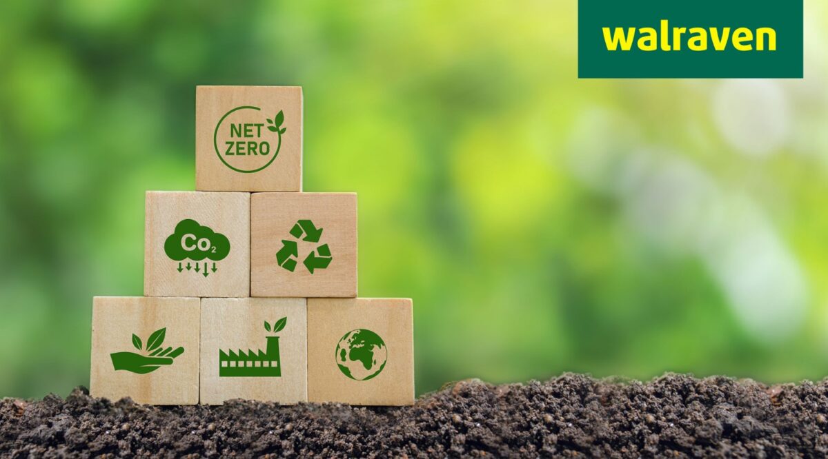 Sustainability image with Walraven logo